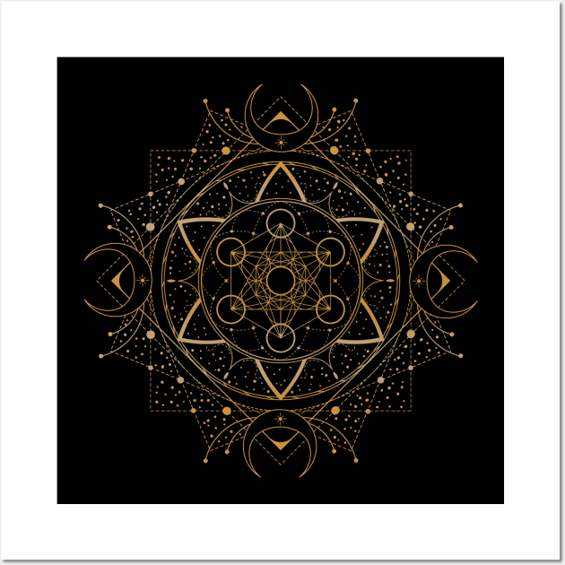 Metatron's Cube | Sacred Geometry Wall Art by CelestialStudio